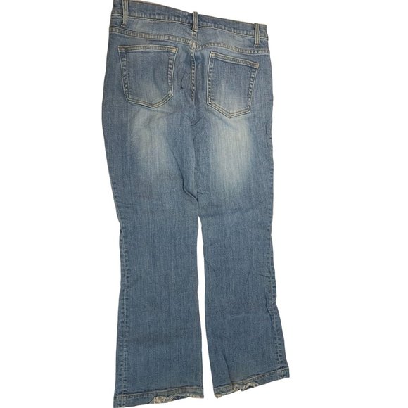Gap Womens Size 12 Reg Long and Lean Jeans Light Wash Bootcut - Picture 1 of 5